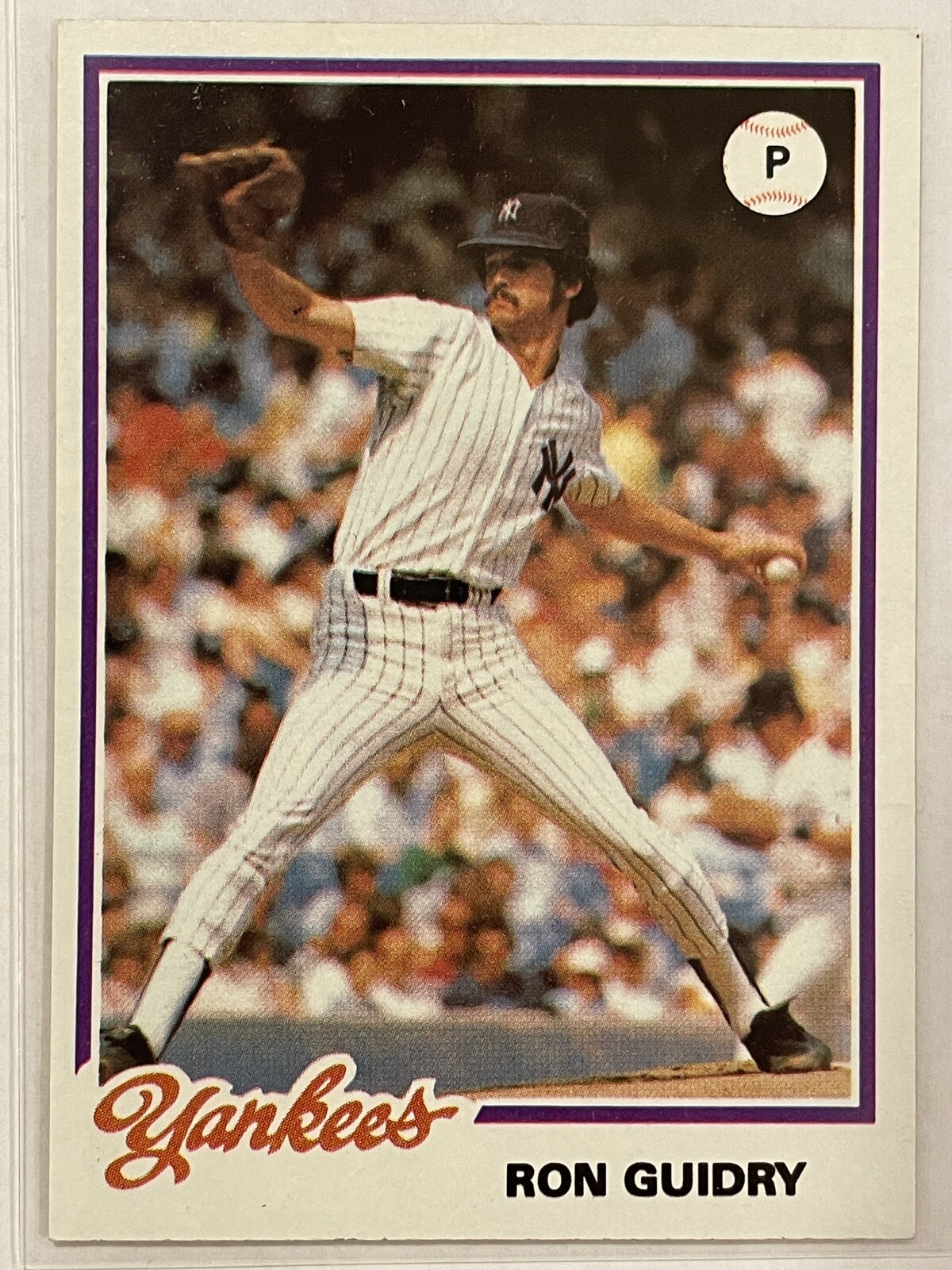 1978 Topps Burger King Ron Guidry #4 Baseball New York Yankees