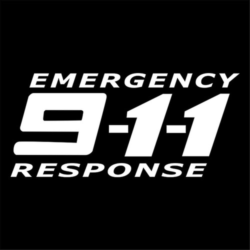 2 Stück 911 Notfall Telefon Aufkleber Auto Auto Stoßstange Motorrad LKW Vinyl Decal - Bild 6 von 13