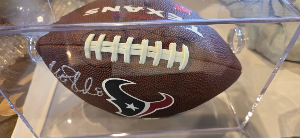 MATT SCHAUB AUTO/AUTOGRAFIADO NFL Fútbol TEXANS TRI STAR Foto 2 de 3