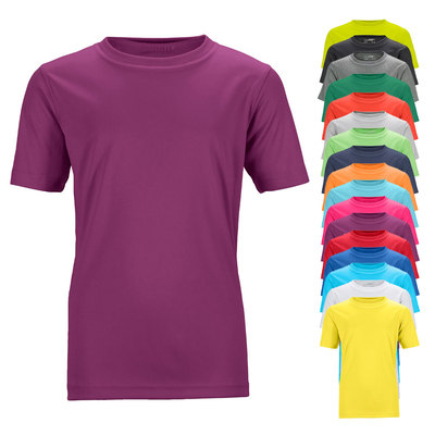 James & Nicholson Kinder Active T Junior T-Shirt Funktiosshirt Sport M L XL XXL