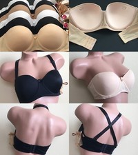Strapless Bra Underwire 1/3 T-Shirt Bras Multi-ways 1502 Plus Size Prom 34D-44DD
