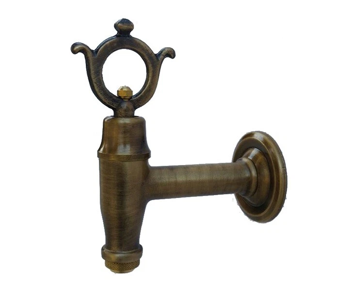 FONDERIA BONGIOVANNI Rubinetto in ottone 272 per giardino fontane a muro da esterno casa 1/2''