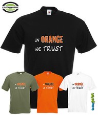 T-shirt pesante, ARANCIONE CI FIDIAMO, avventura, enduro, moto cross, dirt bike