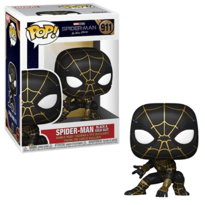 Marvel No Manera Home Spider-Man Negro Y Oro Suit 9.5cm Pop Vinyl Figura Funko - Imagen 1 de 3