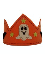 Felt Crown Halloween Ghost Costume Hat Ghost Stars Bats, Photo Prop, Party Hat