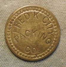 Fred’k (MD), Fred’k Packing Co. // 2. Brass, 21mm, all incuse.
