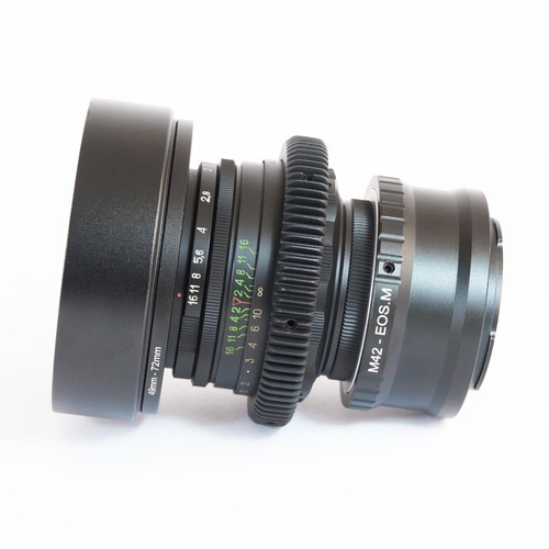 ⭐Canon EF⭐ Helios 44-2⭐58mm F2 Púrpura Anamórfico Flare & Bokeh Cine Mod Lente⭐ - Imagen 8 de 9
