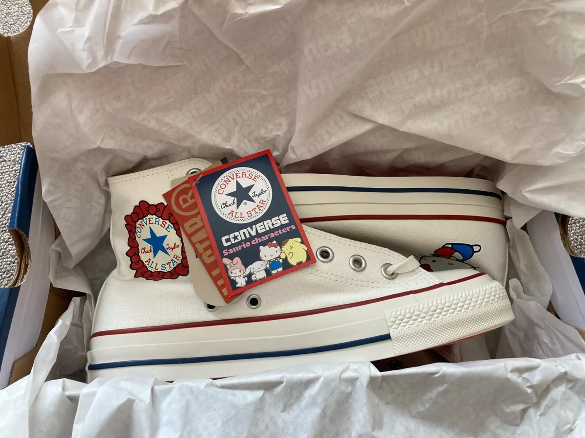 Converse ALL STAR Ⓡ HELLO KITTY HI Women's Sneakers US Size 6.5(23.5cm)