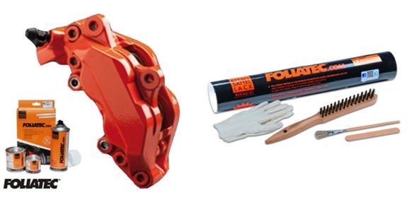 Kit Peinture Étrier Foliatec Orange Flamme Look Sportif pour Sorties Circuit VW
