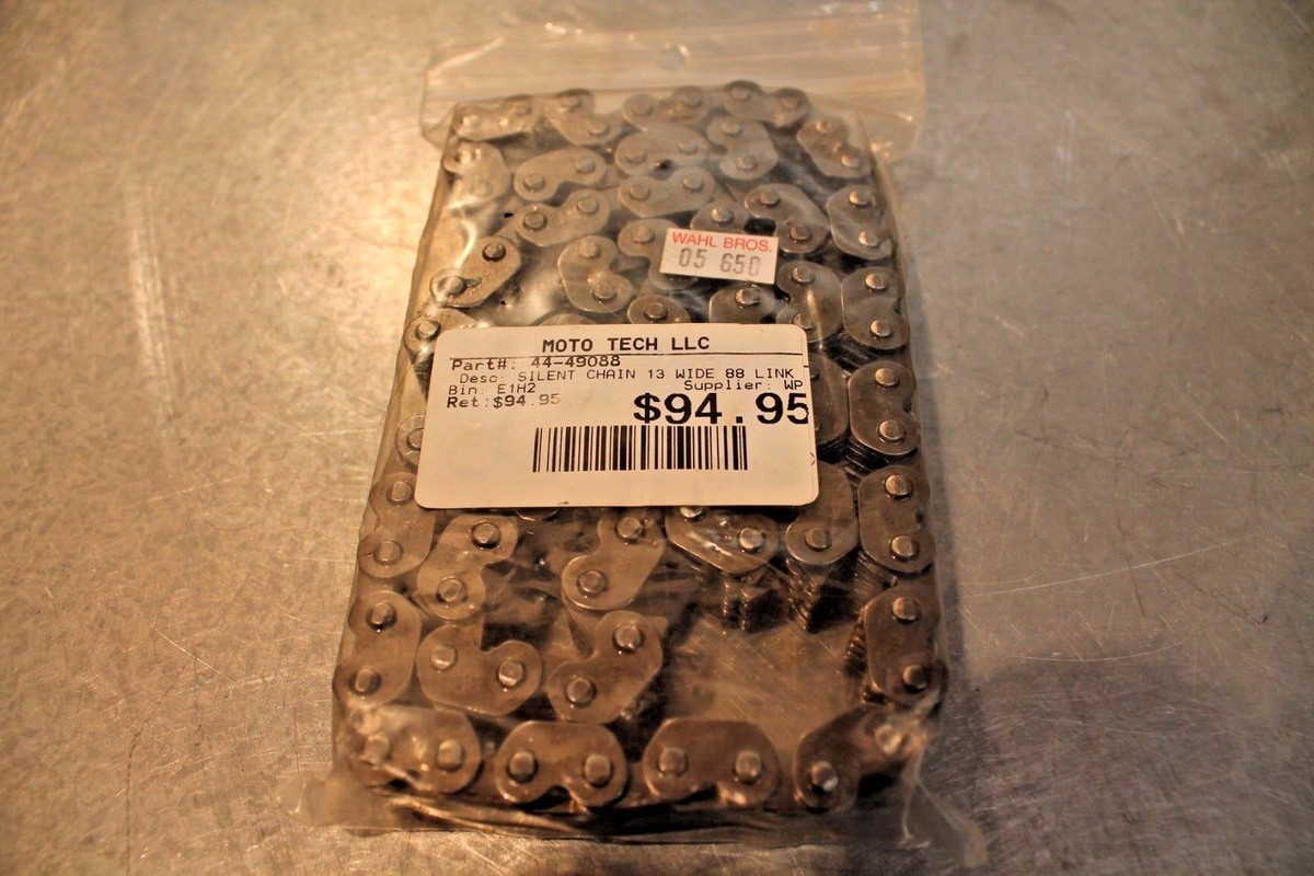 Muttii.com✕4 NEW Moto Tech SILENT CHAIN LINK BELT 13 Wide 88 Link 970418