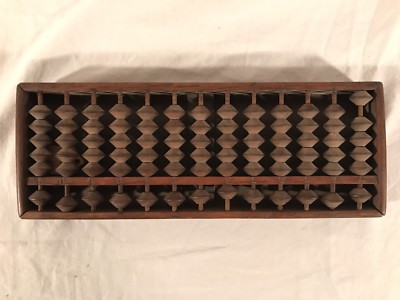 ANTIQUE JAPANESE WOODEN SOROBAN  ABACUS ~ 78 BEADS