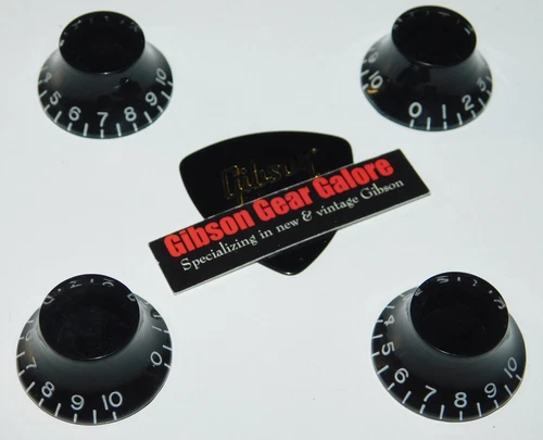 Les Paul Knobs Set Bell Black Guitar Parts SG Gibson Pick ES Custom Project A
