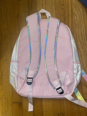 NWT PS From Aeropostale Flip Sequins Pink Heart Backpack Book bag