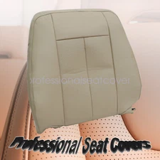 Driver or Passenger Top Leather AC Seat Cover Tan Fits 2007-2014 Ford Expedition