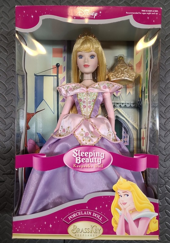 Disney Princess Aurora 16" Porcelain Keepsake Doll 2004 Brass Key Inc.