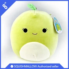 Squishmallow Kellytoy Plush Ashley The Green Apple 8" 2021 NWT 