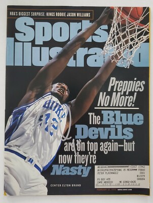 Elton Brand Signed Sports Illustrated Magazine 2/22/99 Duke Devils