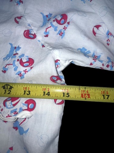 1960's Hospital Gown Kid’s Astronaut Recovery Space Dog Ties in Back Boy Dog - Picture 5 of 8