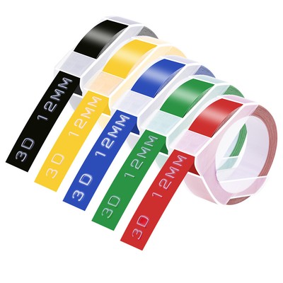 3D Embossing Tapes For DYMO Organizer Xpress Pro Label Maker Refill 12mm