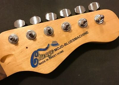 Waterslide Decal Rhythm Blues Blues Muddy Chicago Gitarrenbauer US Strat Tele - Bild 1 von 2