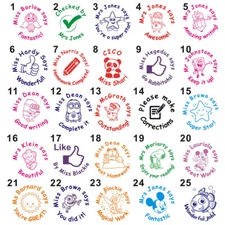Custom School Teacher Stamp Personalise Reward Homework Feedback Self-inking