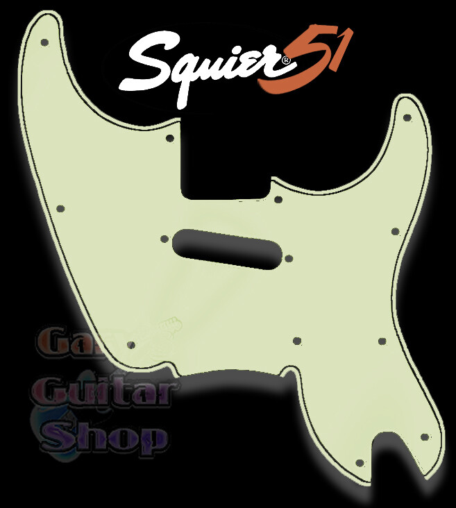 Squier '51 Pickguard 3 Ply Mint Green -Black- Mint Green NEW 2013