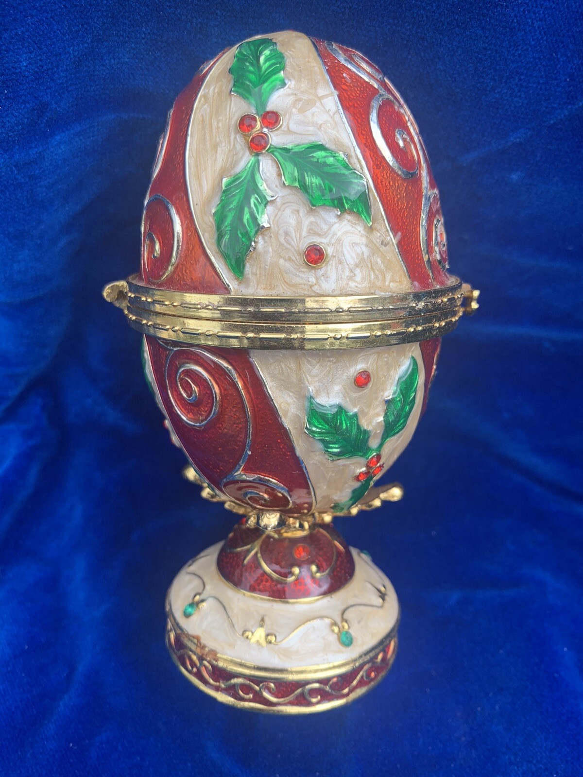 Beautiful Christmas Egg Music Box eBay