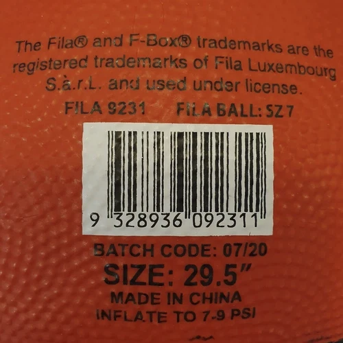 FILA Pixal Basketball Size 7 Red/White/Blue 8 Panel Rubber BALL COMES INFLATED - Picture 3 of 3