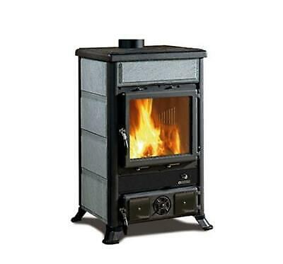 NORDICA ROSSELLA R1 BII PIETRA NATURALE STUFA LEGNA FOCOLARE GHISA 8,8 kW 252 m3