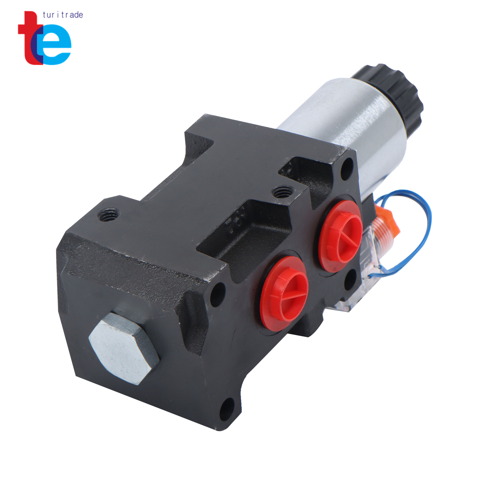 6 Port 12V DC 13GPM 3Plug Hydraulic Solenoid Selector Diverter Valve #10 SAE