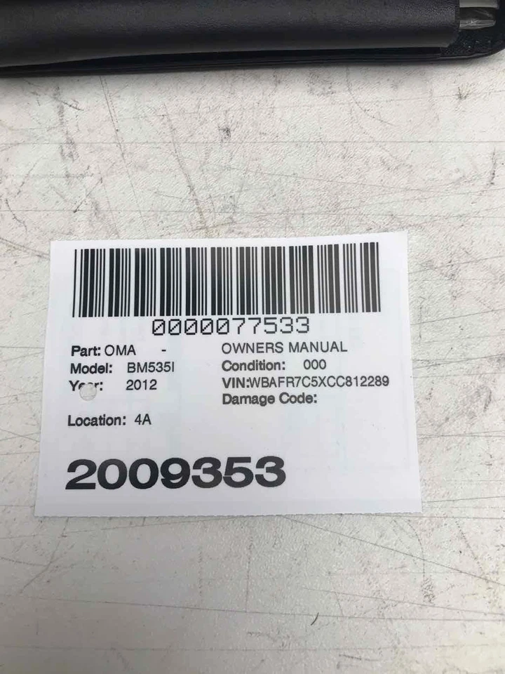 Libro manual del propietario BMW ⚡️ Se adapta a BMW 535I 2011-2013 Foto 2 de 4