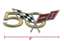 HEARTBEAT of AMERICA VETTE RACING 2003 CORVETTE 50th ANNIVERSARY iron-on PATCH