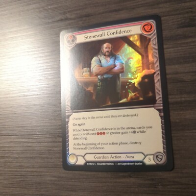 Flesh and Blood FAB Stonewall Confidence (Red) Near Mint Rainbow