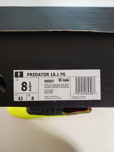 Genuine Adidas Predator 18.1 FG Soccer Cleats/Football Boots Men's size 8.5 US - Bild 7 von 7