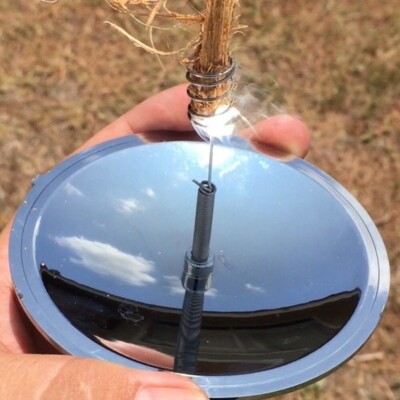 Solar Cigarette Lighter 1Set Outdoor Bushcraft Camping Energy Saving Ignition