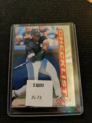 Frank Thomas Select 1997 Checklist Registered Gold parallel