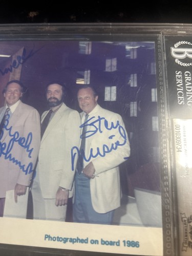 Musial/Robinson/Harwell/Irvin Autograph Queen Elizabeth 2 Cruise Beckett - Picture 4 of 4