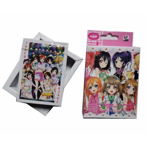 Tarjetas de juego Love Live Anime Collection juego de póquer juego niña tarjeta 54 cartas - Imagen 3 de 3
