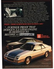 1984 Dodge Shelby Charger Vintage Ad