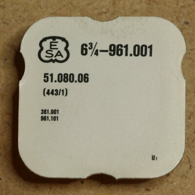 ESA/ ETA 961.001 PART 443 /1 Setting Lever, Winkelhebel montiert 361.001 961.101