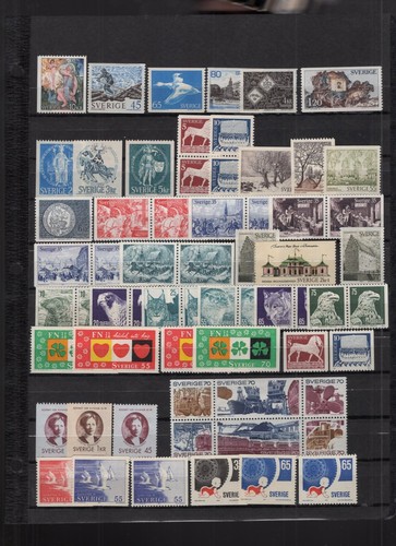 Sweden 1960-75 Collection of Sets Including Many Booklet Stamps Mint H - Picture 4 of 5