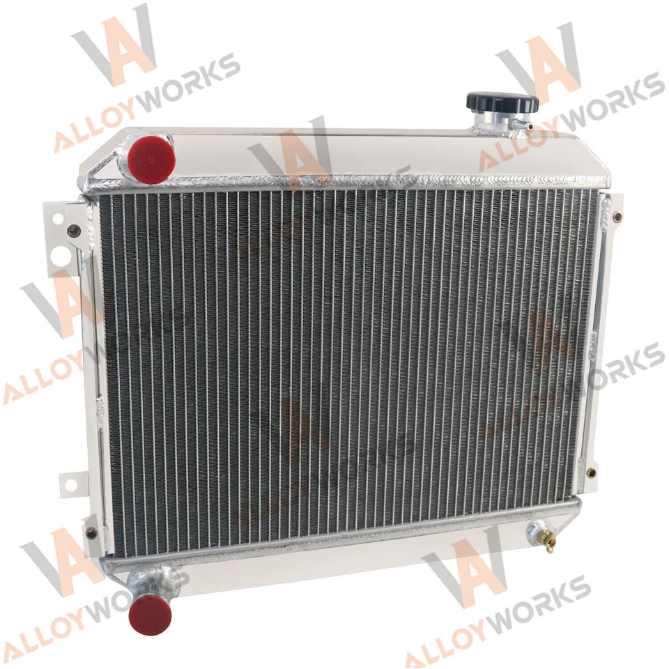 Radiador de liga de alumínio 3 fileiras para 1979 1980 1981 1982 Toyota Corolla TE71 TE72 - Imagem 2 de 4