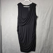 Lane Bryant 22W NWT Plus Size Dress LBD Bodycon Fitted Asymmetrical Dress