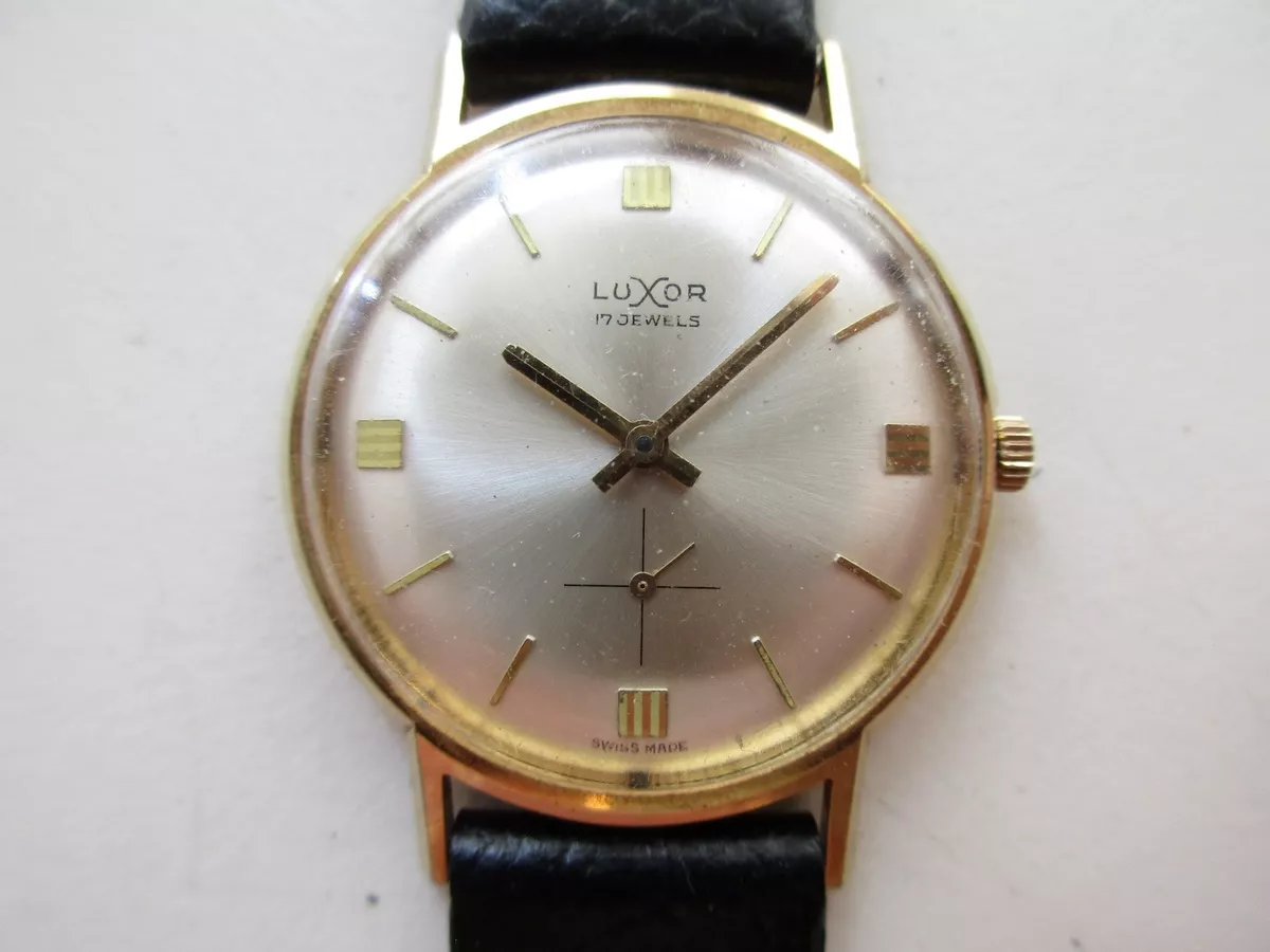Luxor vintage 1960 s Swiss FHF cal. 81 Selza men s watch running