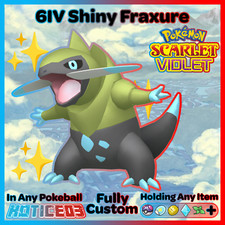 ✨ Shiny Fraxure 6IV ✨ Pokemon Scarlet & Violet 🚀 Fast 🚀