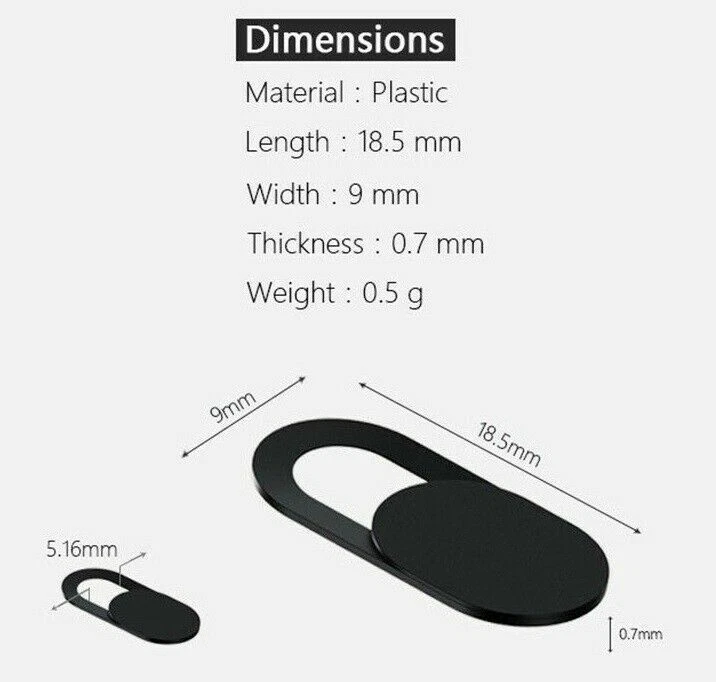 Webcam cover 3 PACK Thin Camera Slider for Iphone Laptop Mobile tablet Fast post - Image 2 of 3