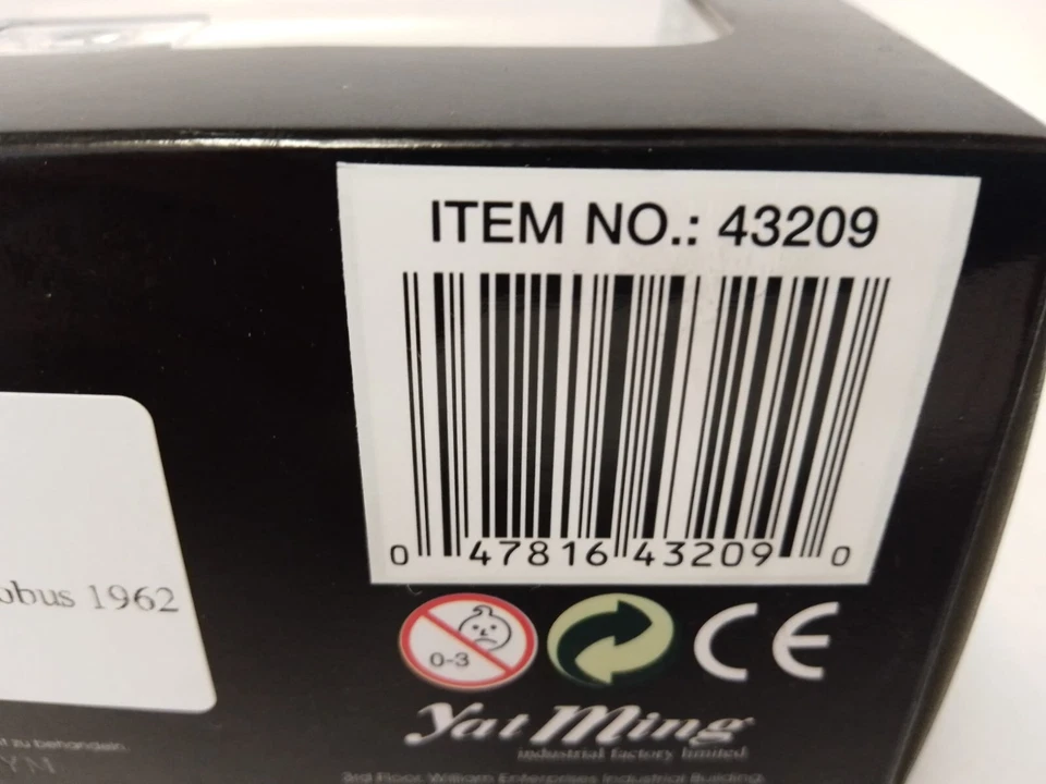 Yat Ming Volkswagen T1 SAMBA Microbus black yellow 1/43 43209NERO - Immagine 2 di 2