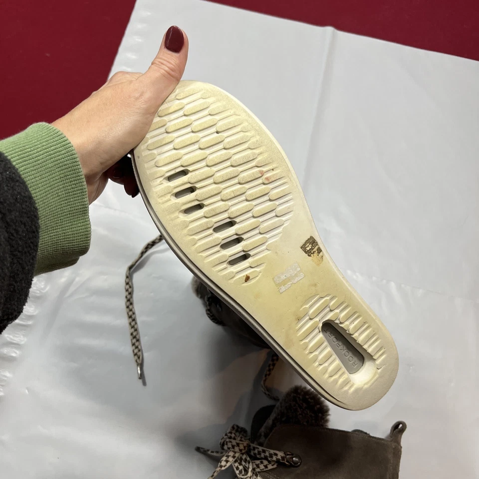 Rockport Cobb Hill серый замши Elysse альпийский молнии ботильоны 7,5 М CH6803 флис 7 - Изображение 4 из 4