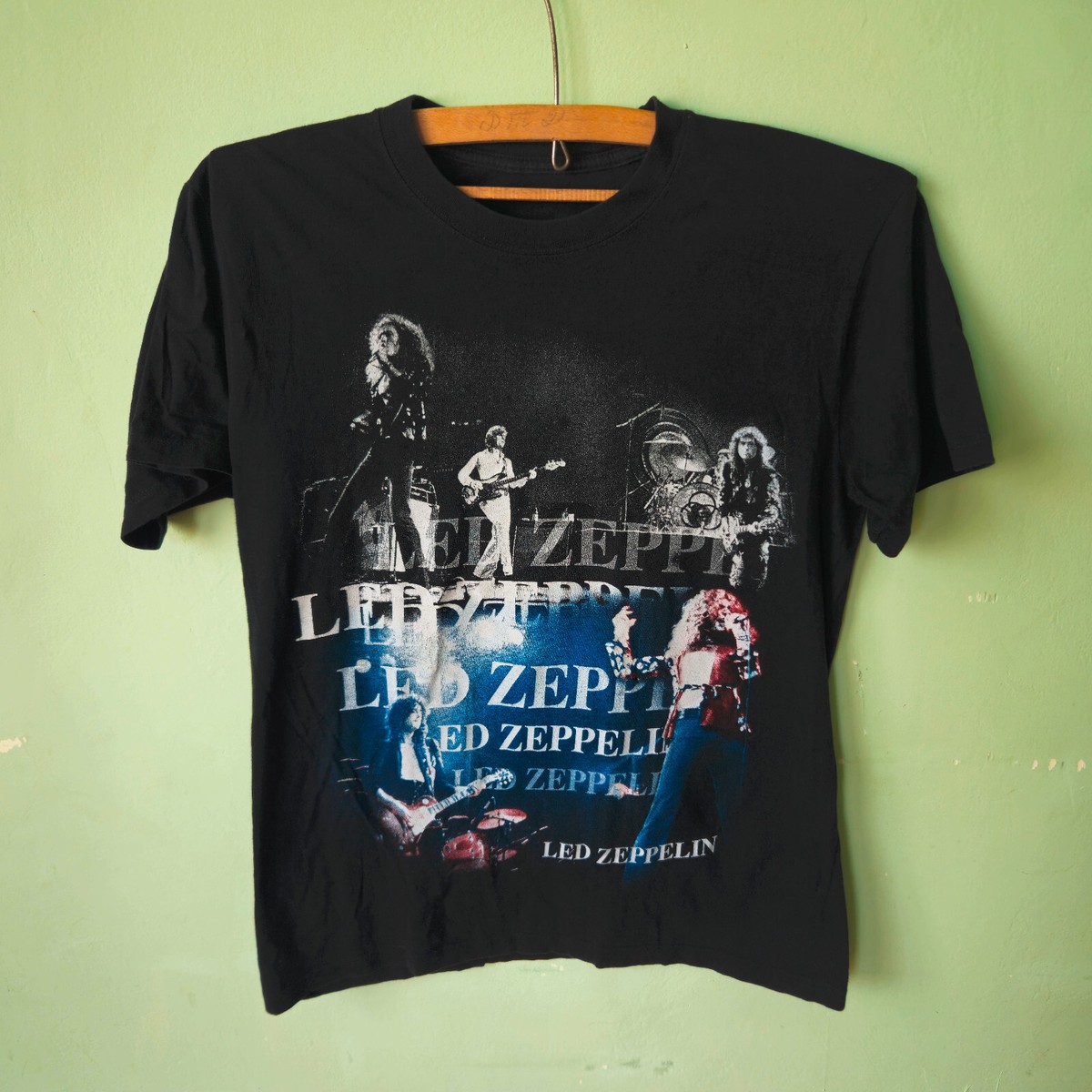 vintage Led Zeppelin T-shirt rock band Robert Plant Jimmy Page Sz 