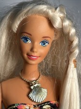 Vintage 1994 Tropical Splash Barbie Doll W Necklace 12446 Mattel